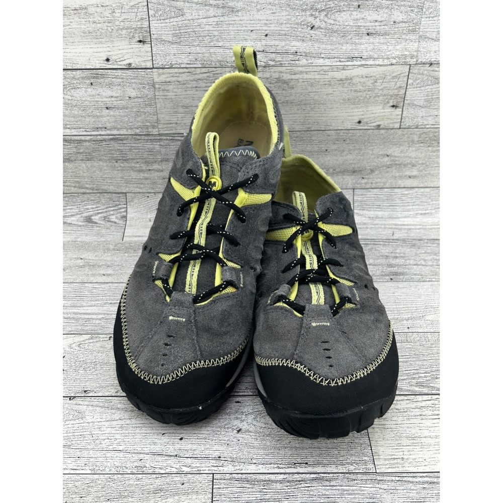Merrell Women Contour Glove Castle Rock Barefoot Shoes Grey Lime J68434 Sz 8.5